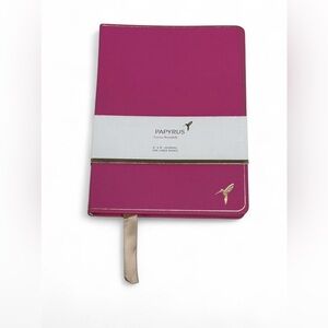 Papyrus pink journal with gold ribbon bookmark